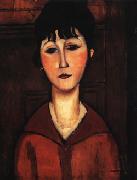 Amedeo Modigliani Ritratto di ragazza (Portrait of a Young Woman) painting